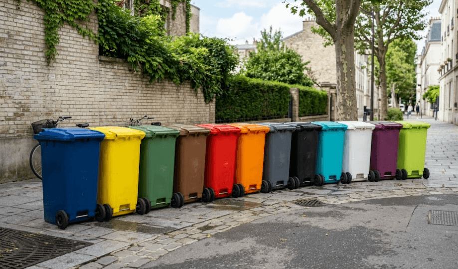 Poubelles de tri sélectif