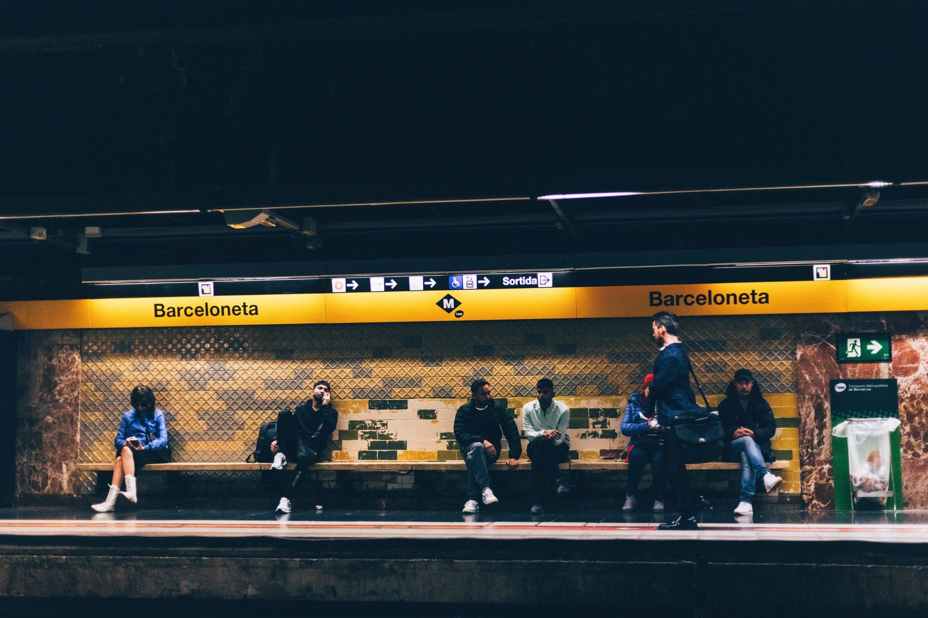 Métro Barcelone tunnel évacuation