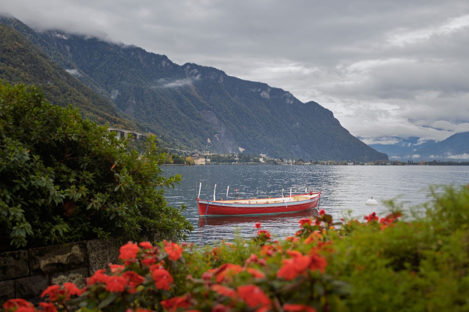 Lac de Genève tempête