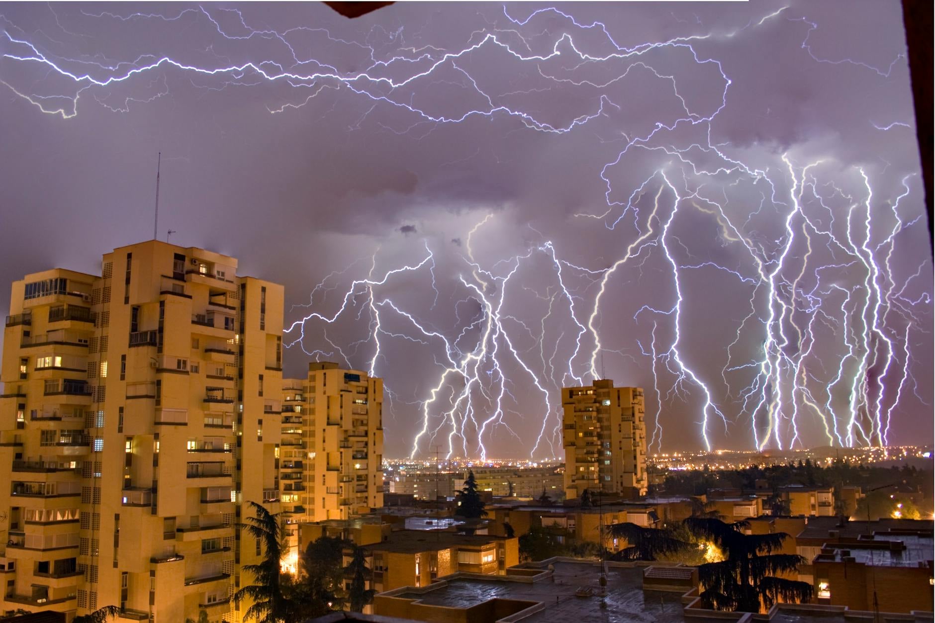 Orage à Madrid