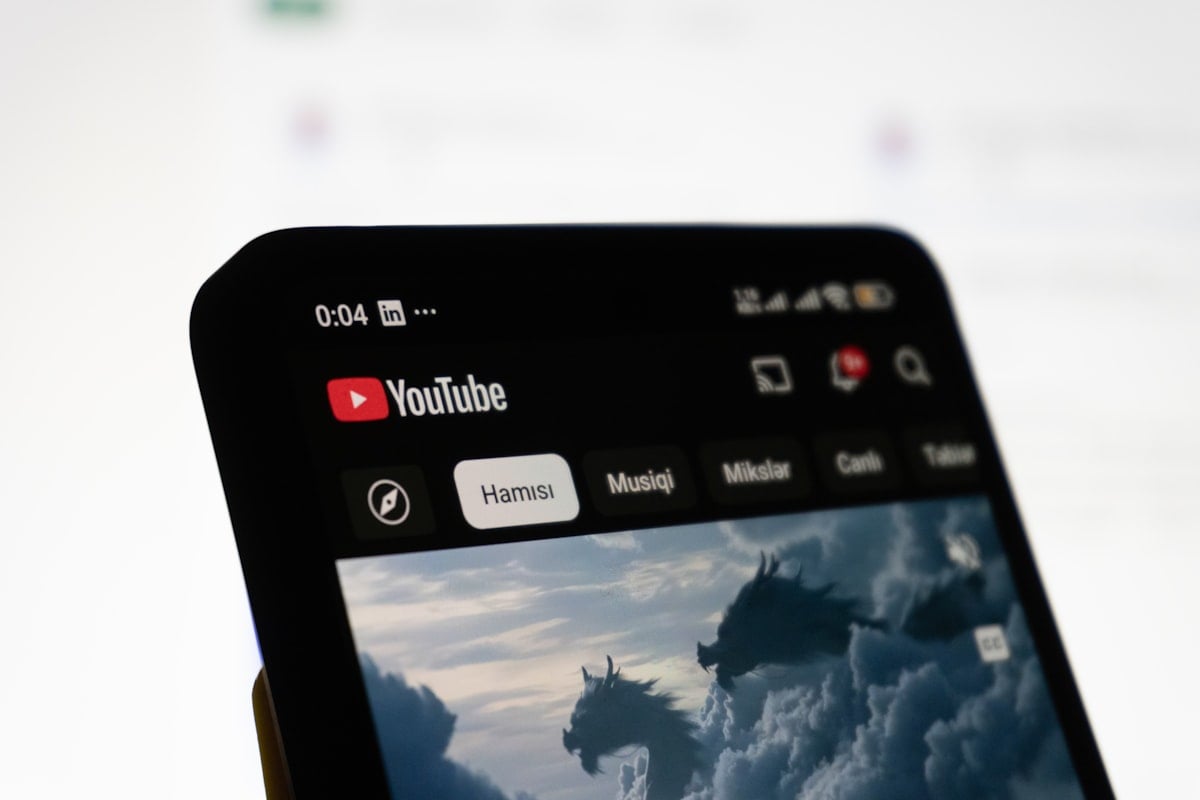 YouTube Shorts interface mobile