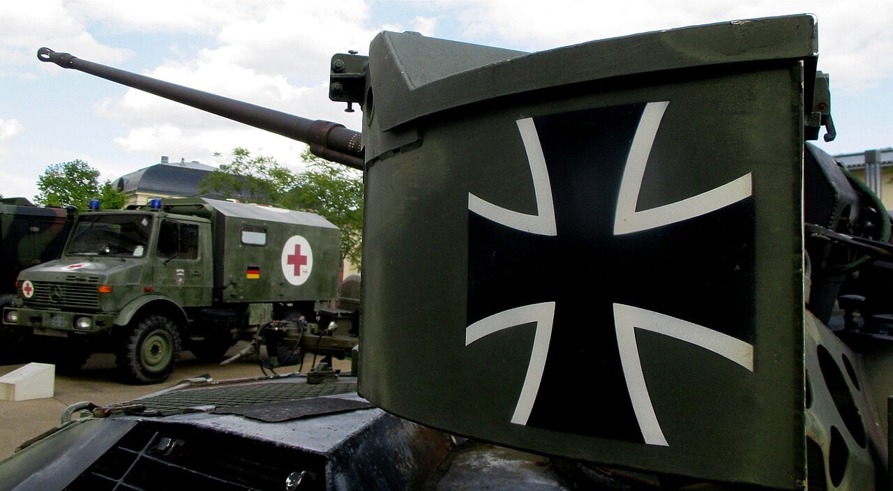 Soldats allemands exercice militaire