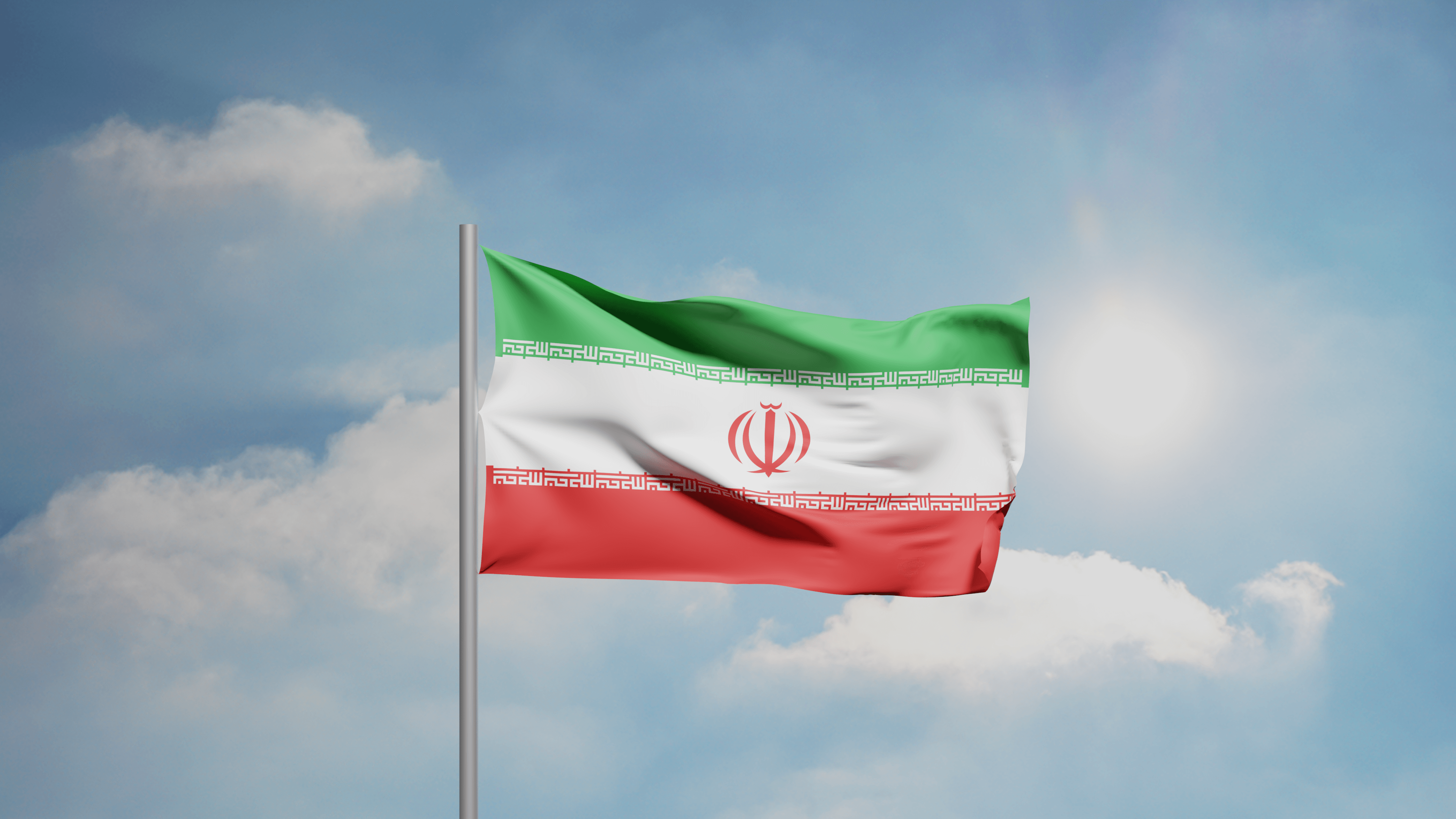 Drapeaux ONU et Iran