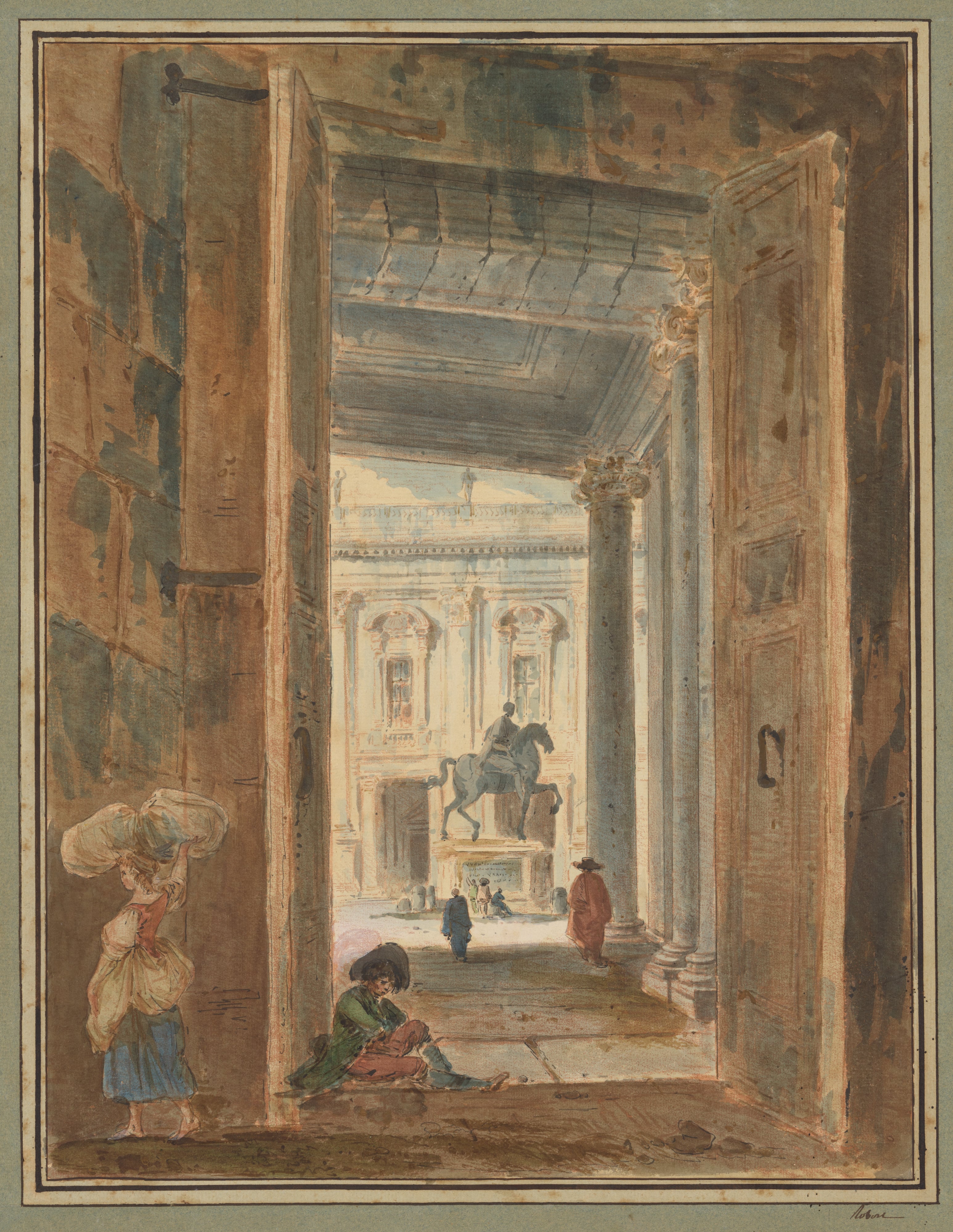 Peinture Hubert Robert Fragonard