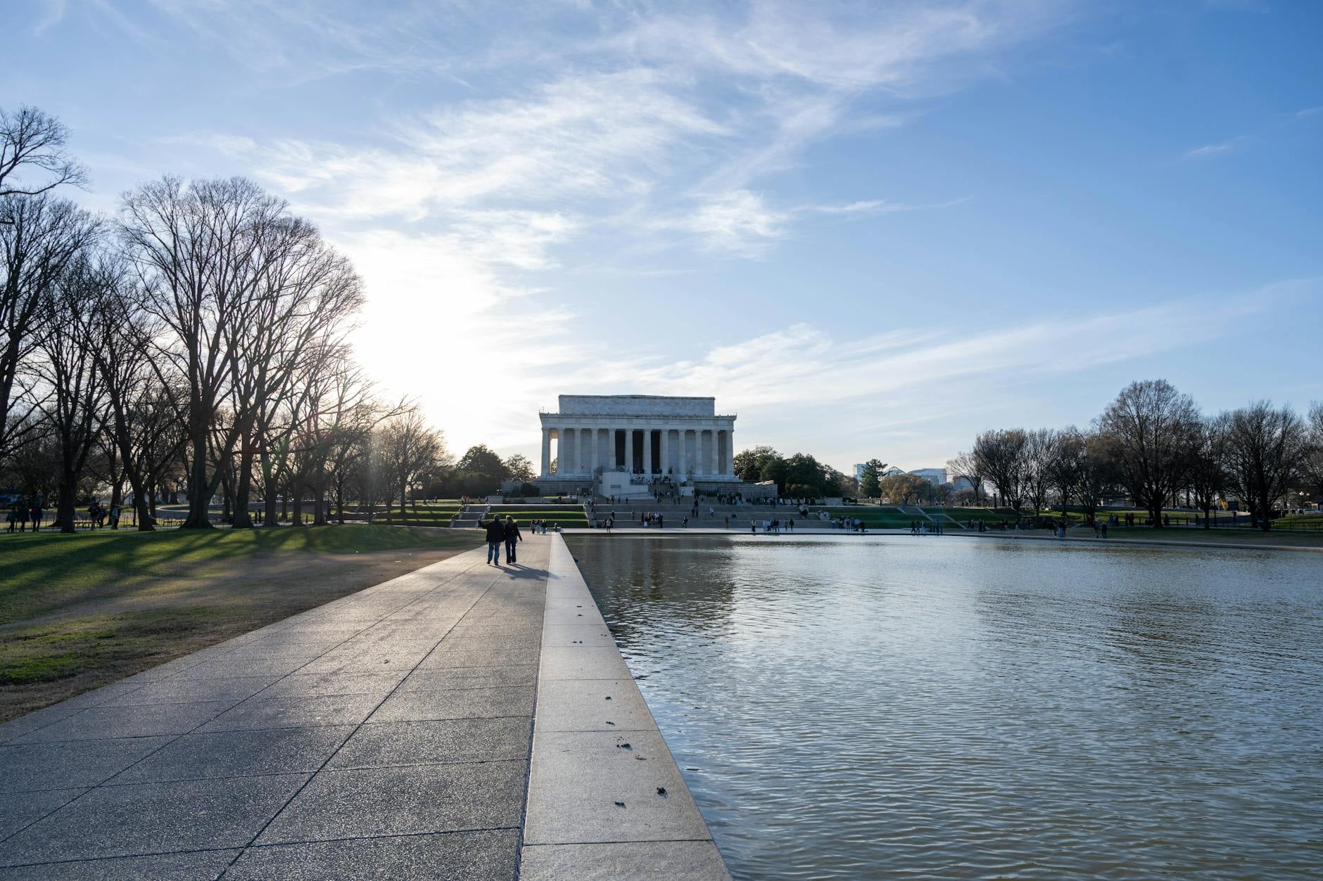 Bassin Lincoln Memorial bleu