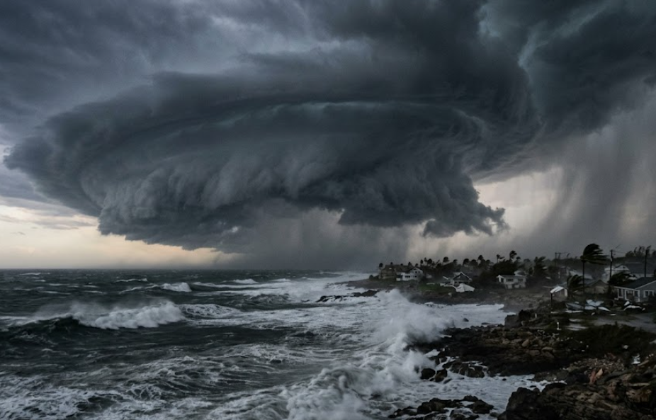 Fleurs devant maison inondée