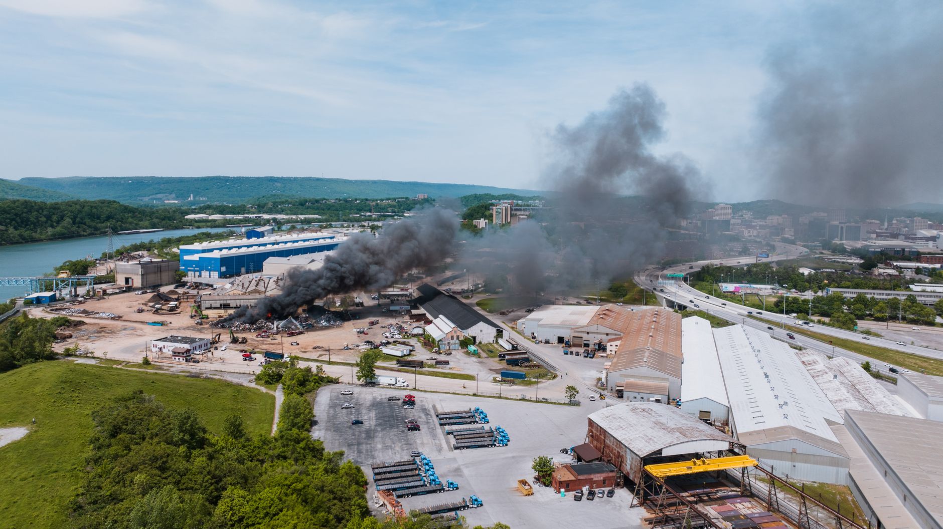 Moselle : le confinement levé après l'incendie d'un site Seveso à Gandrange