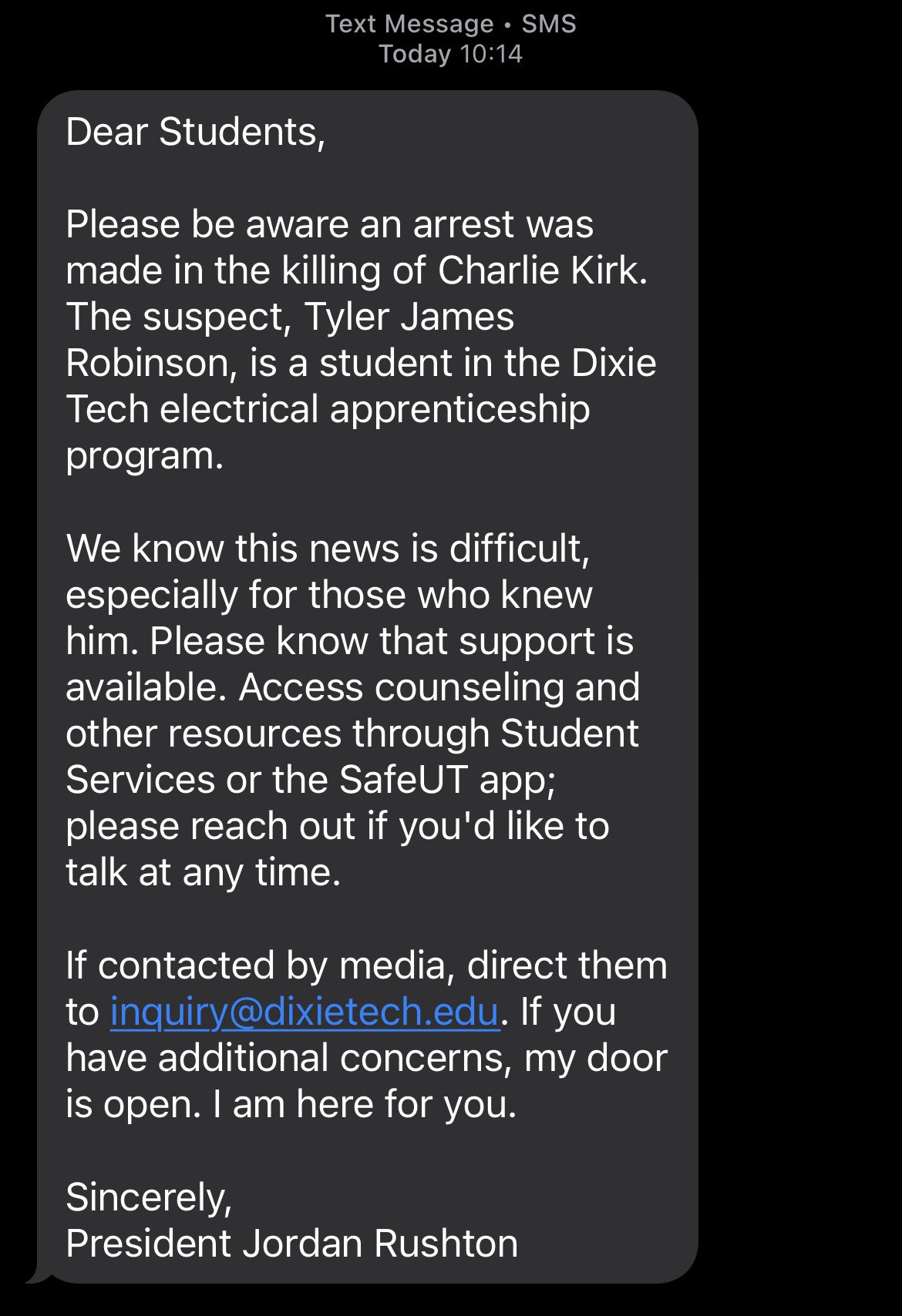 L'assassin de Charlie Kirk avoue son crime dans une lettre déchirante