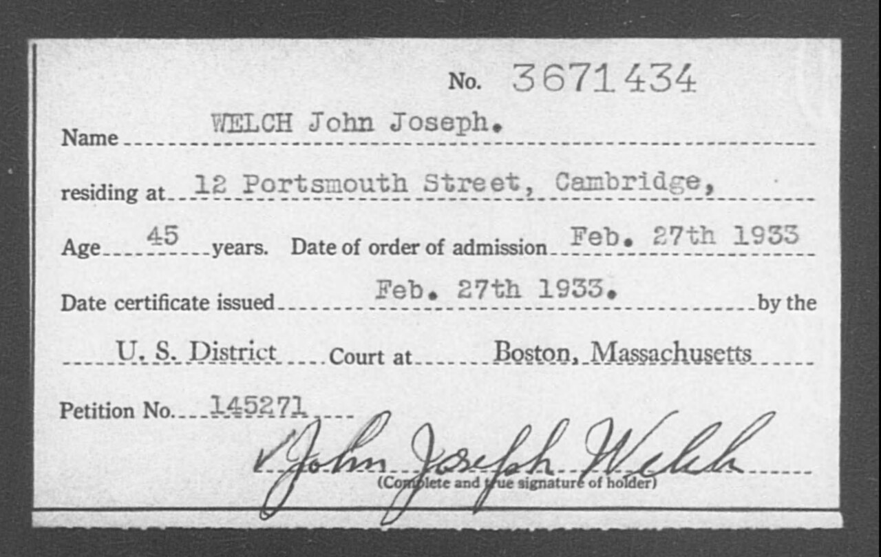 Joseph Welch officier